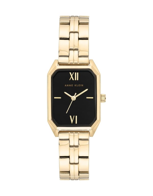 Gold watch: Black Octagon Dial